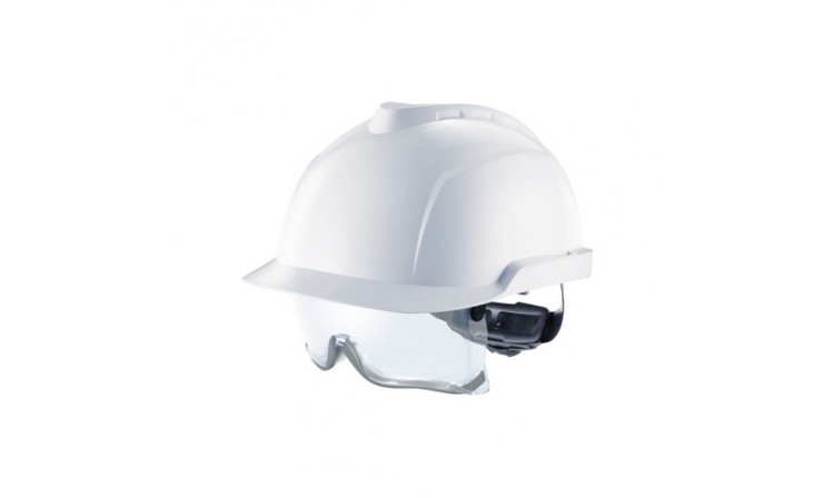 Casque V-GARD 930 BLANC sur lunettes intégrées, Non Ventilé