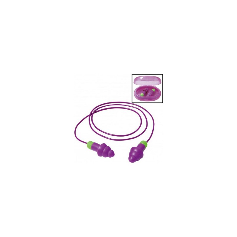 Boite de 50 bouchons  d'oreilles réutilisables 6401