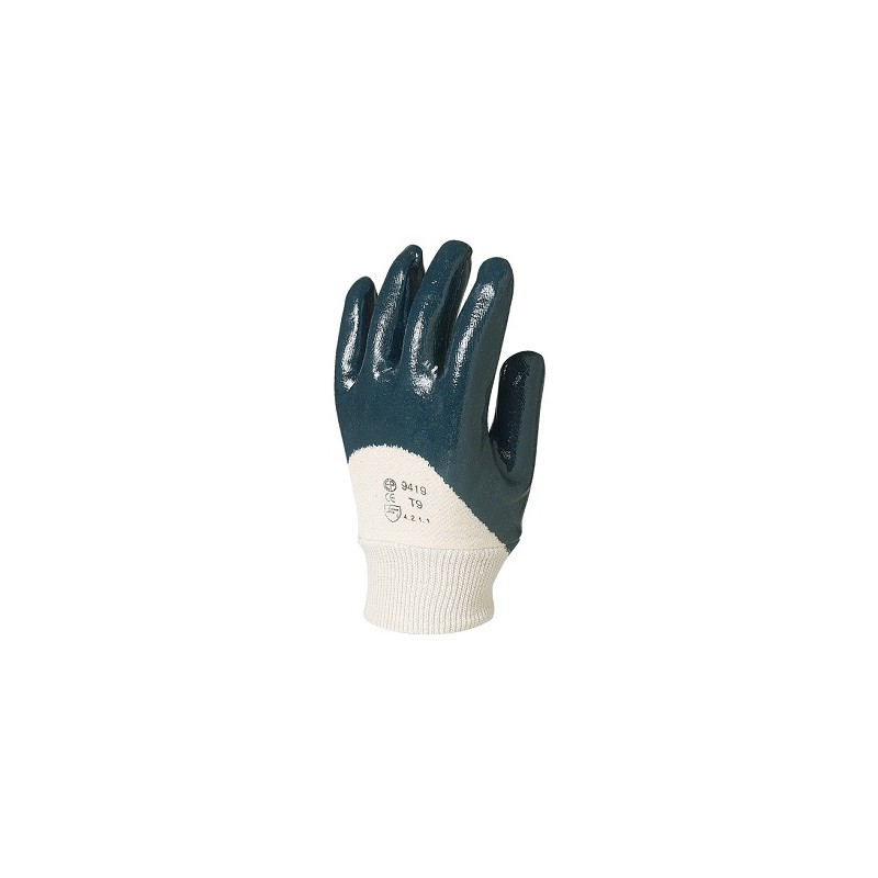 Gants Nitrile bleu dos aere eco ref 9419 