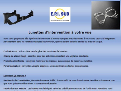 Mettez votre lunettes RESPONDER à votre vue